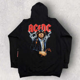 Vintage AC/DC Zip Up Hoodie - L